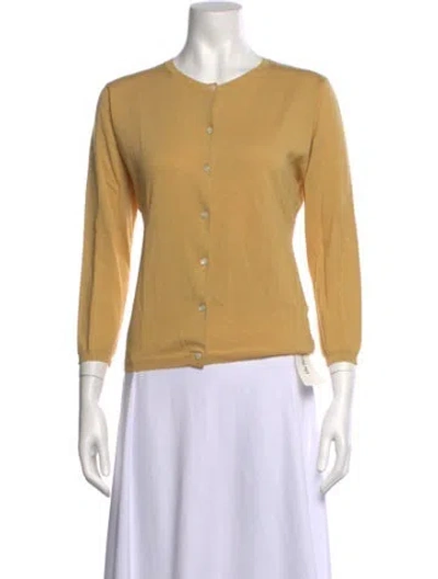 Pre-owned Aspesi Crew Neck Sweater In Yellow
