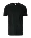 Aspesi Crew-neck Cotton T-shirt In Black