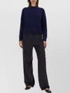 Aspesi Ribbed Wool Jersey With Modern Cropped Silhouette