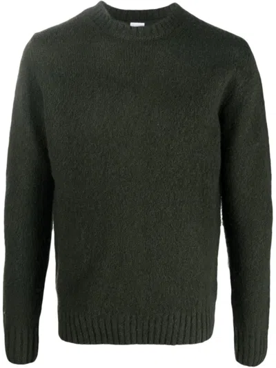 Aspesi Crew Neck Wool Jumper In Grün
