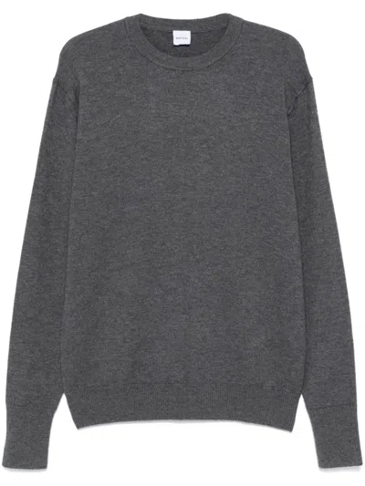 Aspesi Crew-neck Wool Sweater In Grau