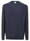 Aspesi Crewneck Knitted Pullover In Navy