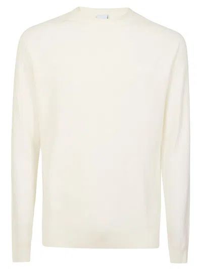 Aspesi Crewneck Knitted Pullover In White