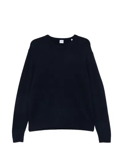 Aspesi Crew-neck Long-sleeve Sweater In Purple
