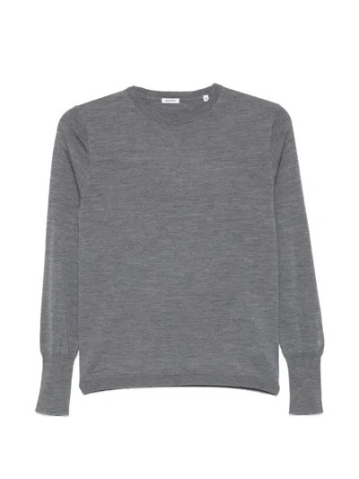 Aspesi Crew-neck Long-sleeve Sweater In Gray