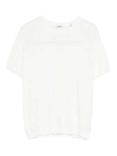 Aspesi Crewneck T-shirt In White Cotton