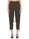 Aspesi Cropped Pants In Military Green