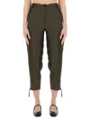 Aspesi Cropped Pants In Military Green