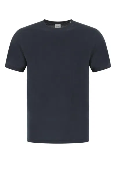 Aspesi Dark Blue Cotton T-shirt In Navy