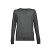 Aspesi Dark Gray Wool Crewneck Sweater In Grey
