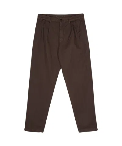 Aspesi Dart-detailing Tapered Trousers In Black