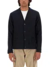 Aspesi Wool Cardigan In Blue