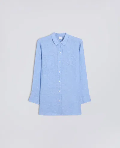 Aspesi Delavelinen Crewneck Shirt In Blue