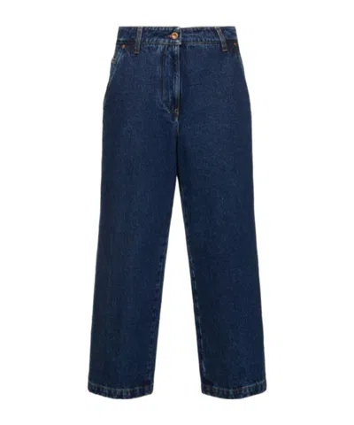 Aspesi Denim High Rise Straight Jeans
