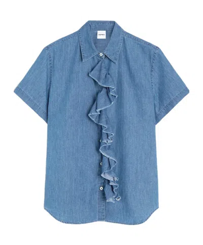 Aspesi Denim Shirt In Blue