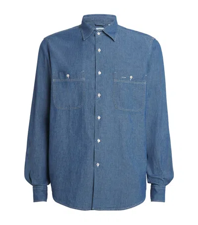 Aspesi Denim Shirt In Blue