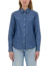 Aspesi Denim Shirt In Blue