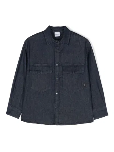 Aspesi Kids' Denim Shirt In Blue