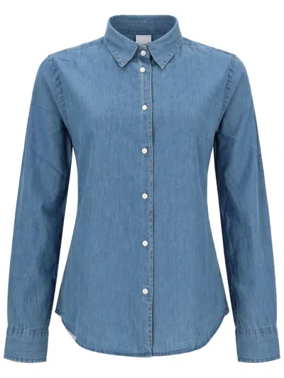 ASPESI DENIM SLIM SOLID SHIRT