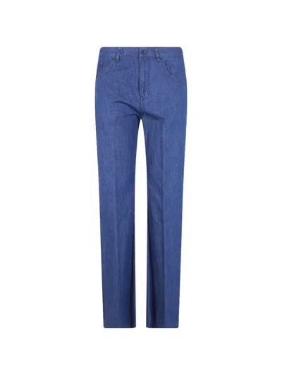 Aspesi Denim Trousers In Blue