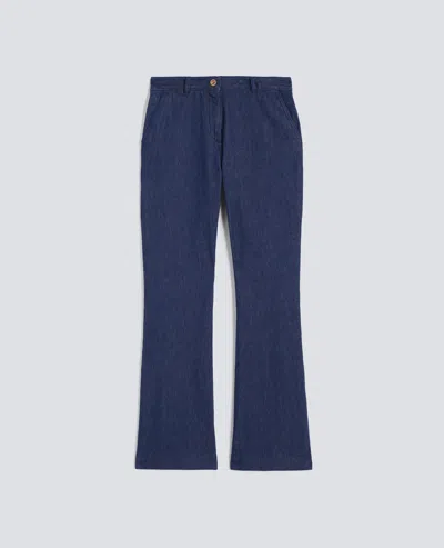 Aspesi Denim Trousers Cotton Twill And Lyocell In Blue