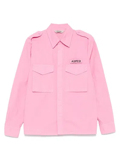 Aspesi Detachable-logo Shirt
