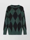 Aspesi Diamond Pattern Knit Sweater