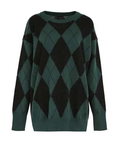 Aspesi Diamond Sweater In Green