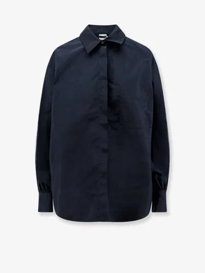 Aspesi Long-sleeve Shirt With Snap Closures In Blue