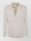 Aspesi Double-breasted Blazer Notched Lapels In White