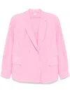 Aspesi Double-breasted Blazer In Pink