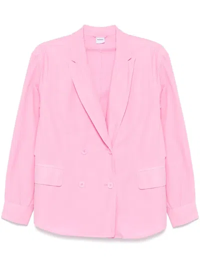 Aspesi Double-breasted Blazer In Pink