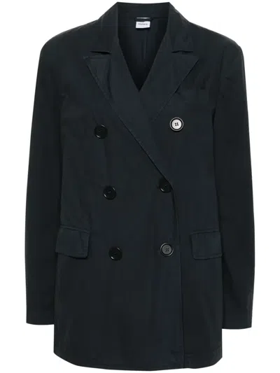 ASPESI DOUBLE-BREASTED COTTON BLAZER