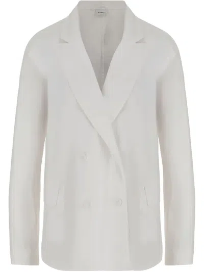 ASPESI DOUBLE-BREASTED COTTON BLAZER