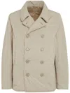 Aspesi Double-breasted Jacket In Neutrals