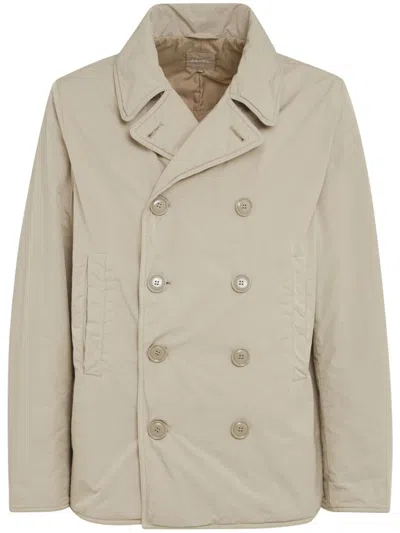 Aspesi Double-breasted Jacket In Neutrals