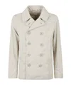 Aspesi Double-breasted Jacket In White
