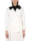 Aspesi Women's Double-breasted Jacket In Beige