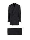 Aspesi Double-breasted Suit - Black In Black