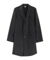 Aspesi Double-layer Wool Coat In Black