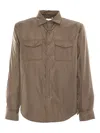 Aspesi 13 Plus Shirt Long Sleeves In Brown