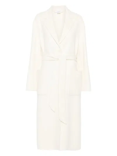 Aspesi Double Wool Coat In Neutrals
