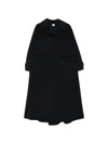 Aspesi Double-breasted Button-up Coat In Black