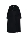 Aspesi Double-breasted Coat In Black