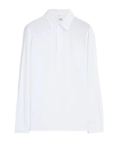 Aspesi Double-layered Sheer Shirt In White