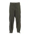 Aspesi Drawstring Cargo Trousers In Gray