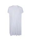 Aspesi Drawstring Shirt Dress In White