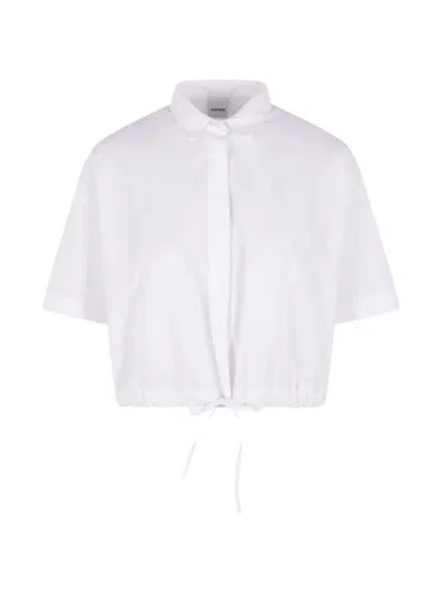 Aspesi Drawstring Shirt In White