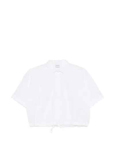 Aspesi 드로스트링 셔츠 In White