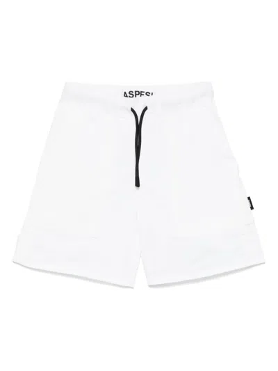 Aspesi Kids' Drawstring Shorts In White